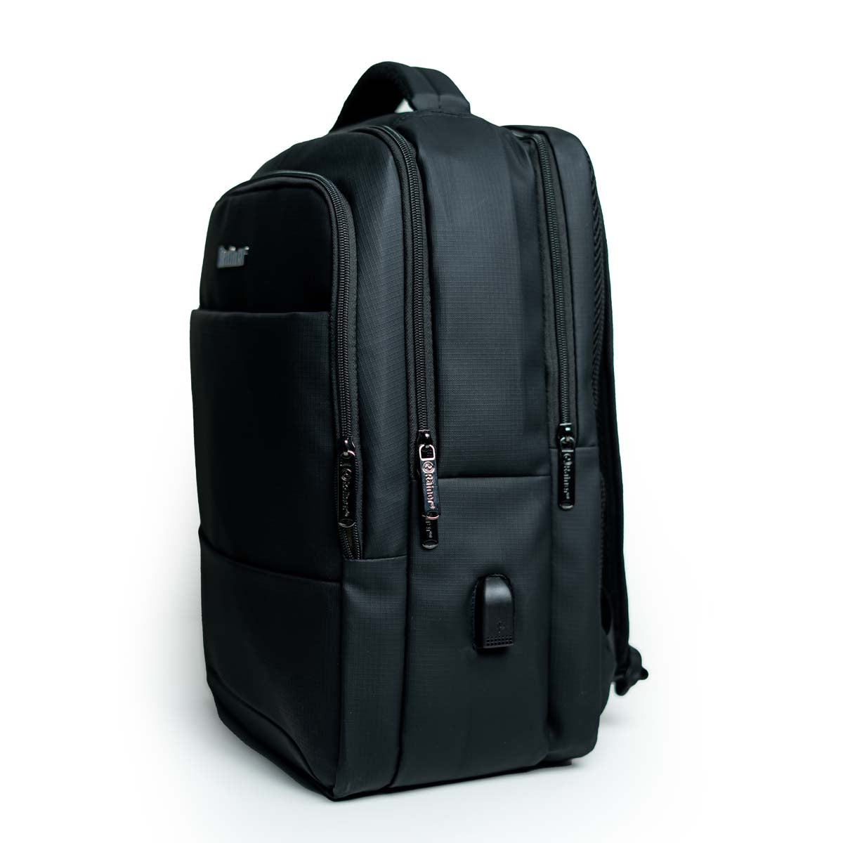 Rainer Black Laptop Backpack R1289 – Water Resistant Travel, Office & School Bag