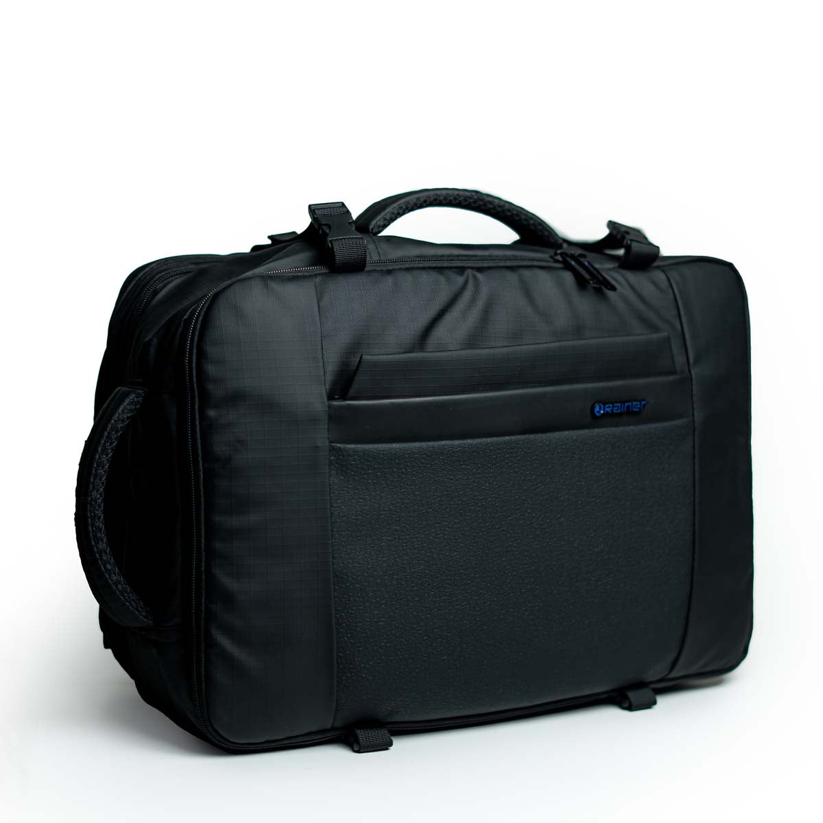 Rainer Black Laptop Suitcase Backpack R1268– Water Resistant Anti-Theft Travel & Business Bag