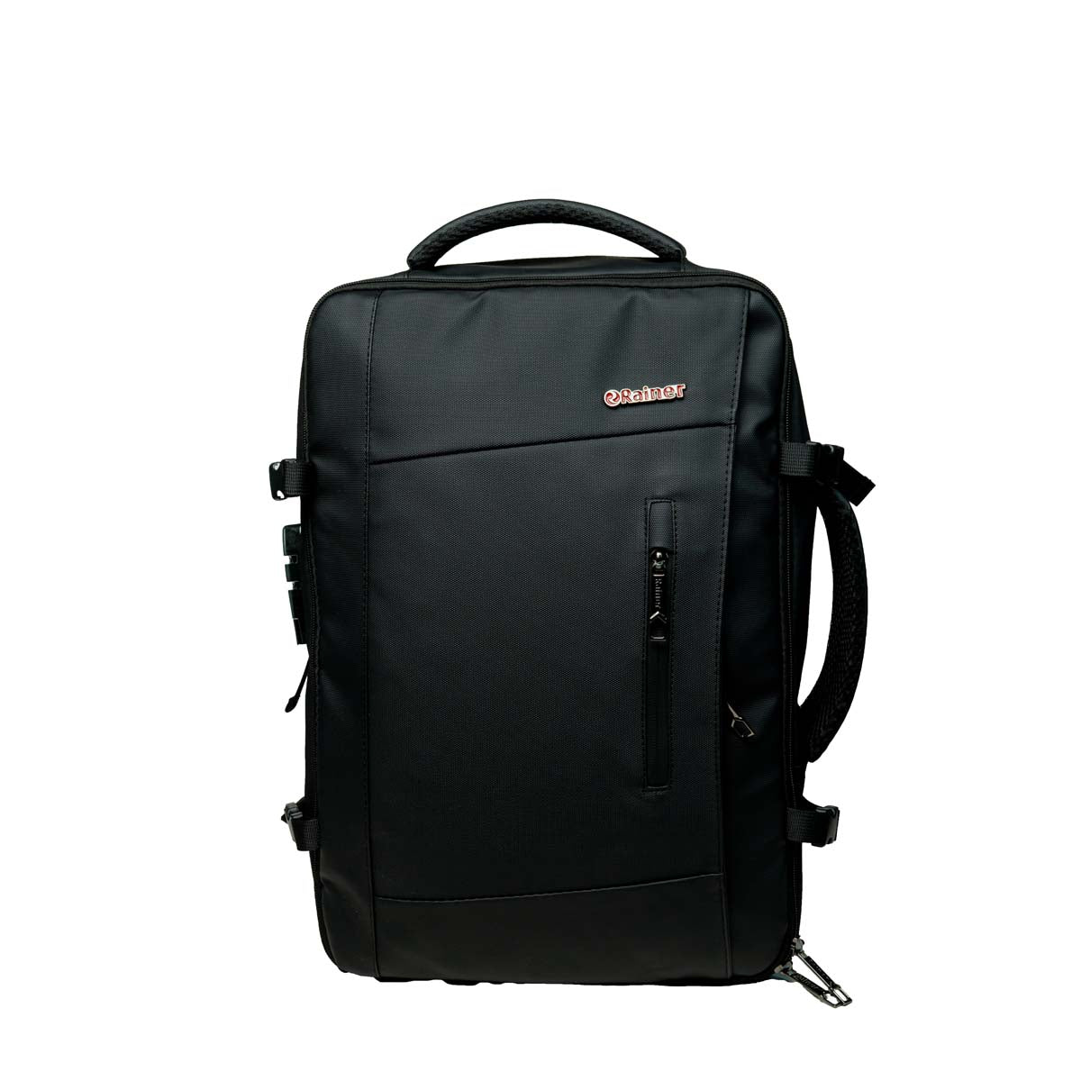 Rainer Black Laptop & Travel Suitcase Backpack R1278 – Water-Resistant Office & School Bag