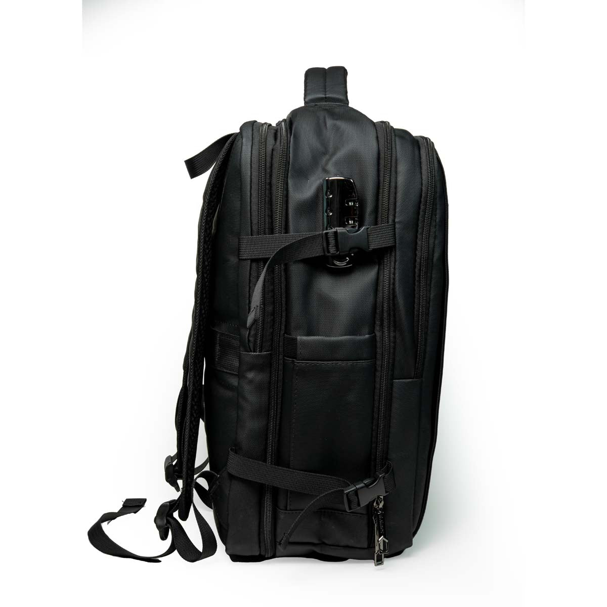 Rainer Black Laptop Suitcase Backpack R1285 – Water-Resistant Business, Travel & School Bag
