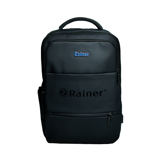 Rainer Black Laptop Backpack R1282 – Water Resistant Travel & Office Daypack for Men & Women