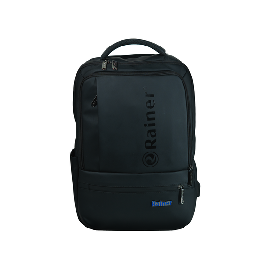 Rainer Black Laptop Backpack R1283 – Waterproof Multi-Purpose Bag for Commute & Travel