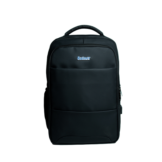 Rainer Black Laptop Backpack R1289 – Water Resistant Travel, Office & School Bag