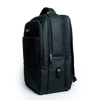 Rainer Black Laptop Backpack R1289 – Water Resistant Travel, Office & School Bag