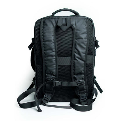 Rainer Black Laptop Suitcase Backpack R1268– Water Resistant Anti-Theft Travel & Business Bag
