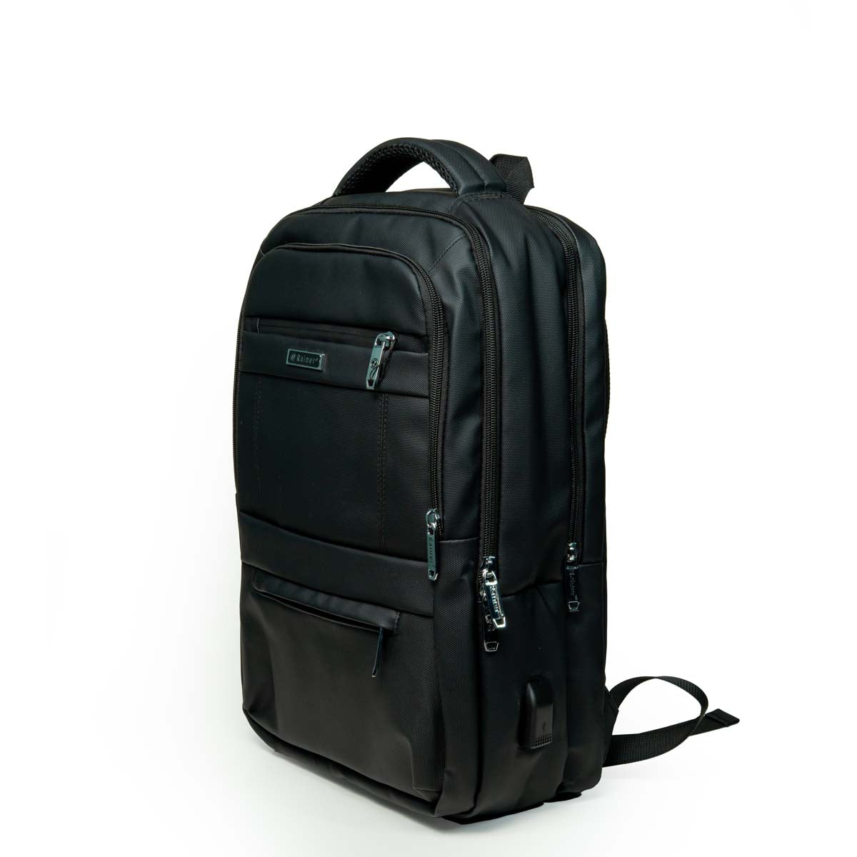 Rainer Black Laptop Backpack R1308– Casual, Office & Travel Daypack
