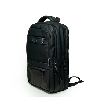 Rainer Black Laptop Backpack R1308– Casual, Office & Travel Daypack