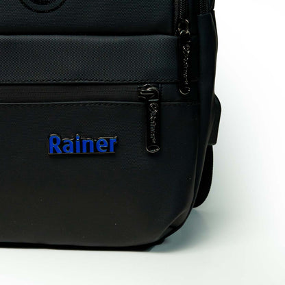 Rainer Black Laptop Backpack R1283 – Waterproof Multi-Purpose Bag for Commute & Travel