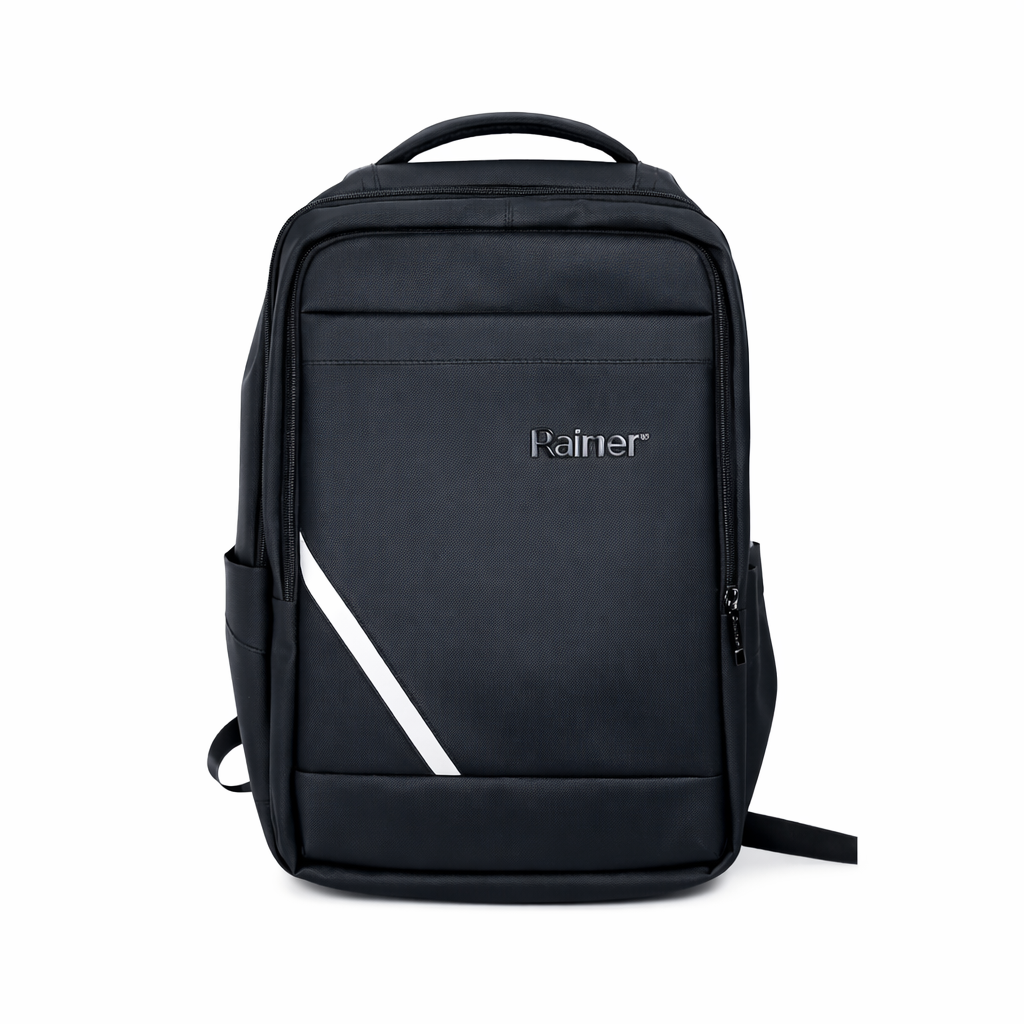 Rainer Black Laptop Backpack R1320 – Water Resistant Commute, Office & Travel Bag