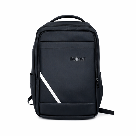 Rainer Black Laptop Backpack R1320 – Water Resistant Commute, Office & Travel Bag