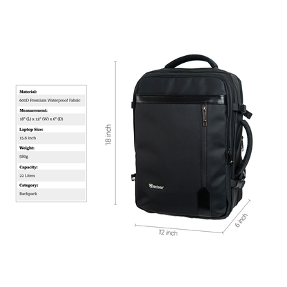 Rainer R1309 TravelPro Backpack – Waterproof & Anti-Theft