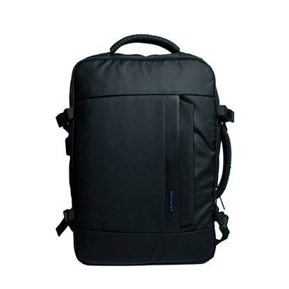 Rainer Black Laptop Suitcase Backpack R1268– Water Resistant Anti-Theft Travel & Business Bag